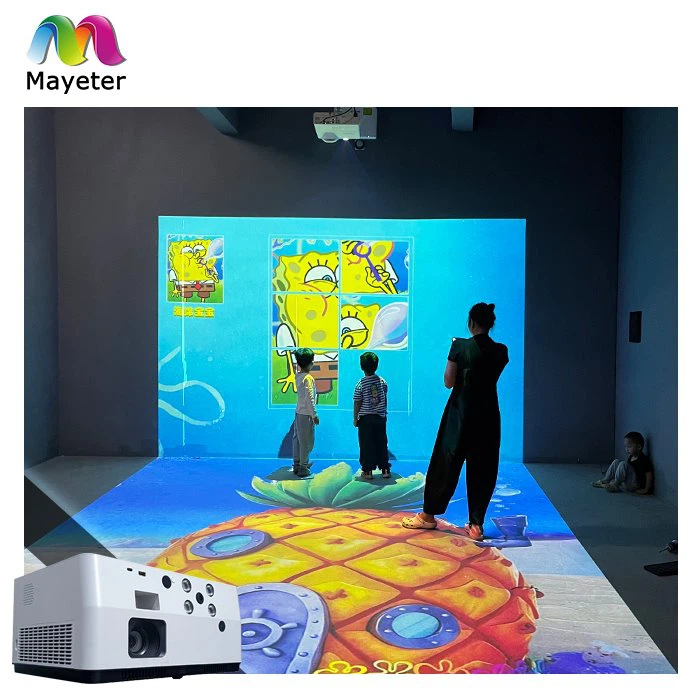 L-vormige interactieve projectie