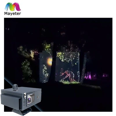 Projectie van bosverlichting