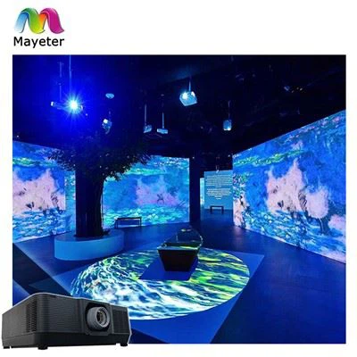 Museum meeslepende projector