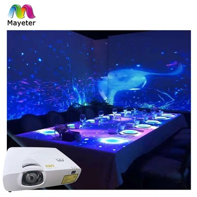 Meeslepende restaurantprojector